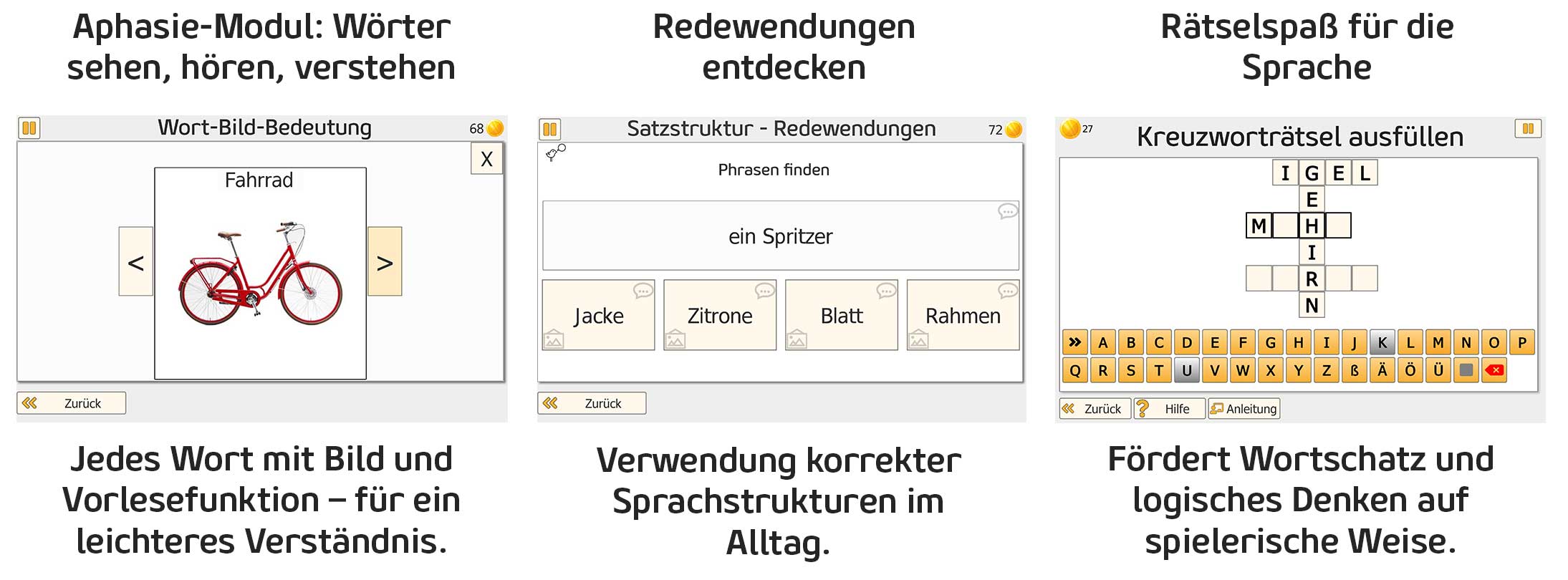 Beispielübungen Sprache